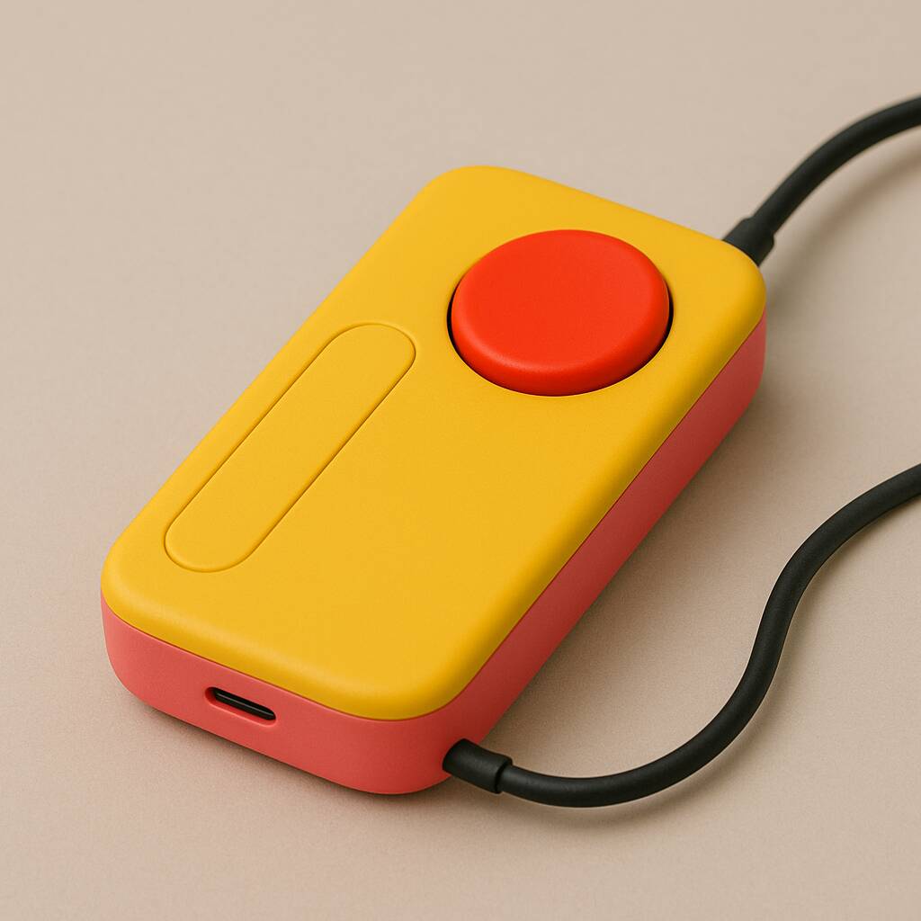 ChatGPT-rendered image of a mouse-like audio input device.